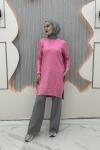 Leo leopar tunik Pembe