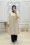 Vahide tunik Krem